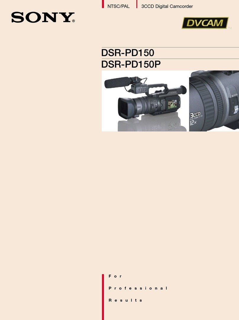 Sony DVCAM DSR-PD150 Brochure & specs