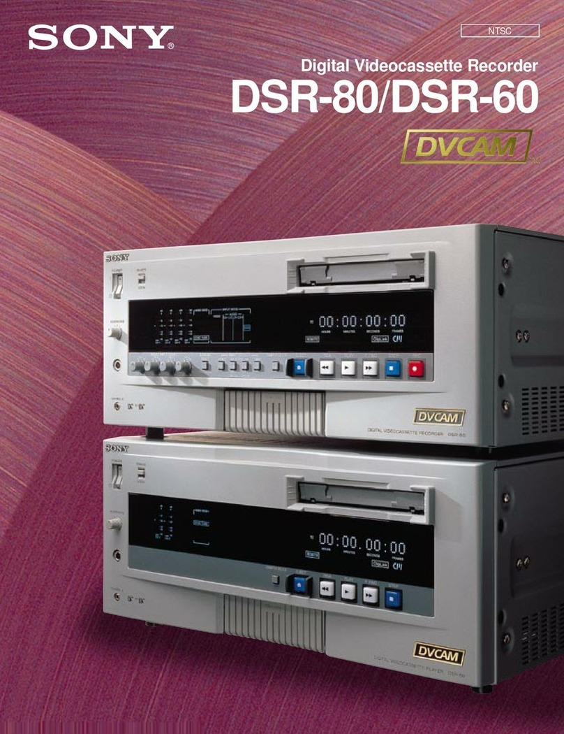 Sony DVCAM DSR-60 User manual