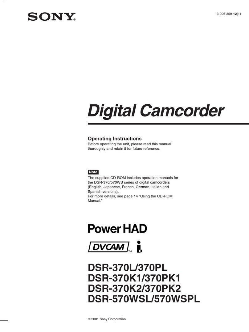 Sony DSR-370K1 User manual