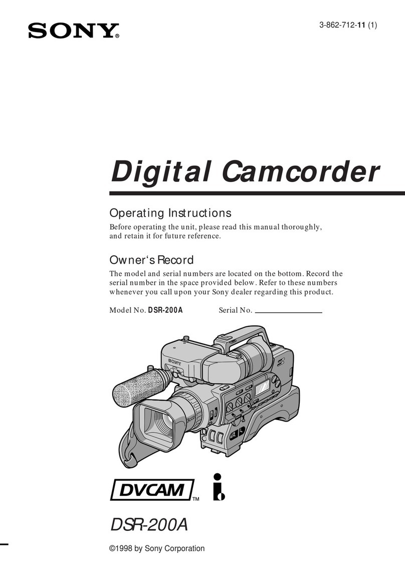 Sony DSR-200A operating instructions
