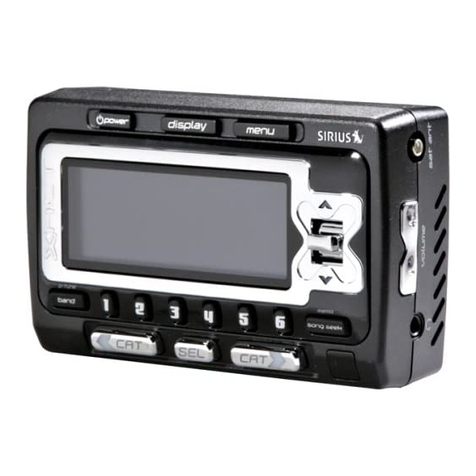 Sirius Satellite Radio Xact XTR7CK user guide