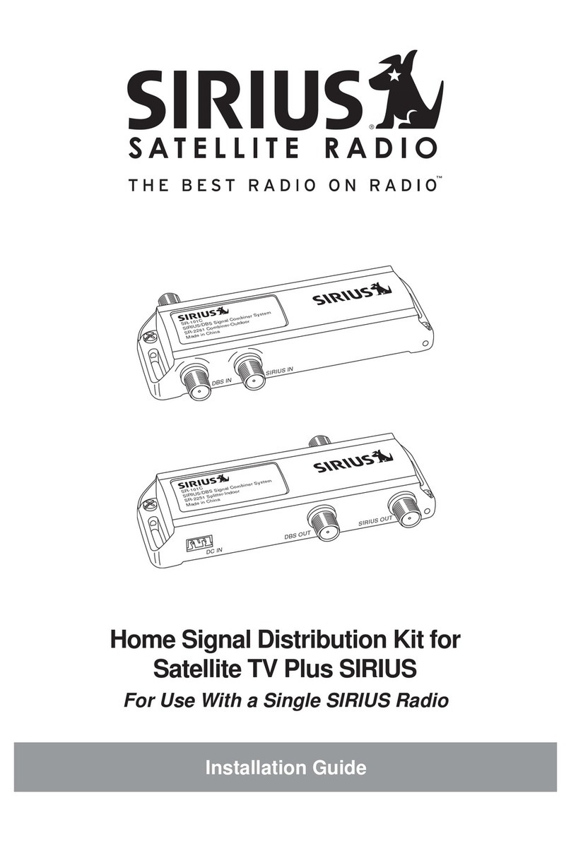 Sirius Satellite Radio 128-8665 installation guide