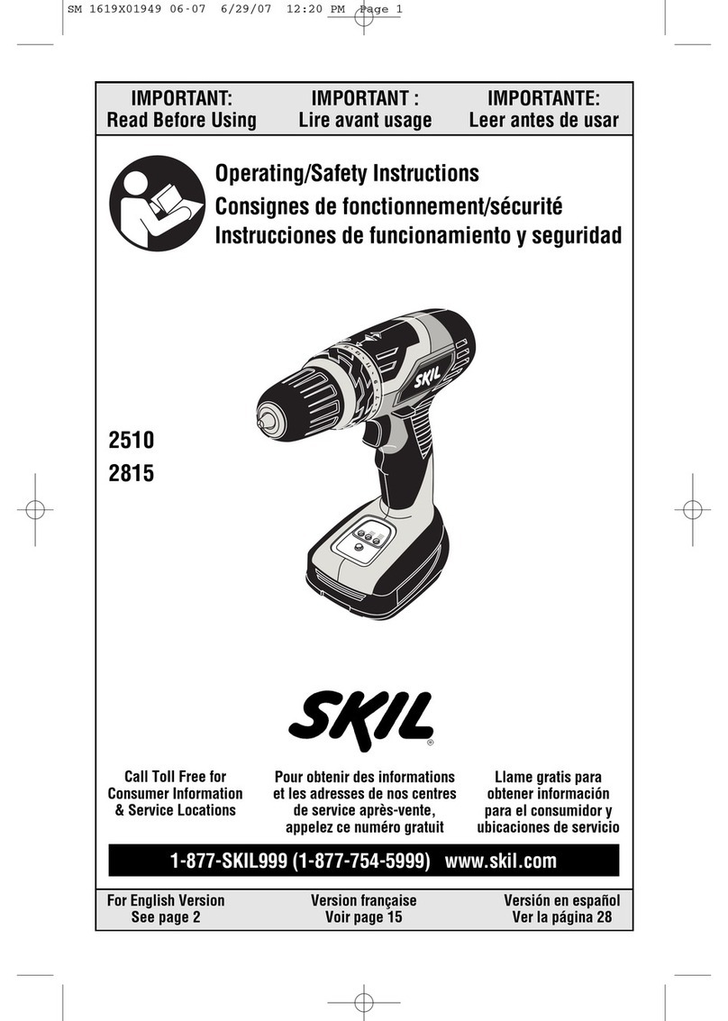 Skil 2510 Operating/safety instructions