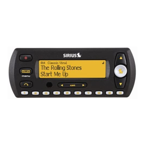 Sirius Satellite Radio Plug-n-Play User manual Sirius Satellite Radio Plug-n-Play User manual
