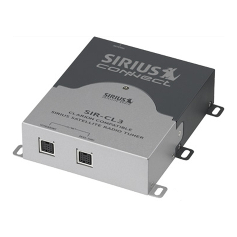 Sirius Satellite Radio SiriusCONNECT SIR-CL3 installation guide