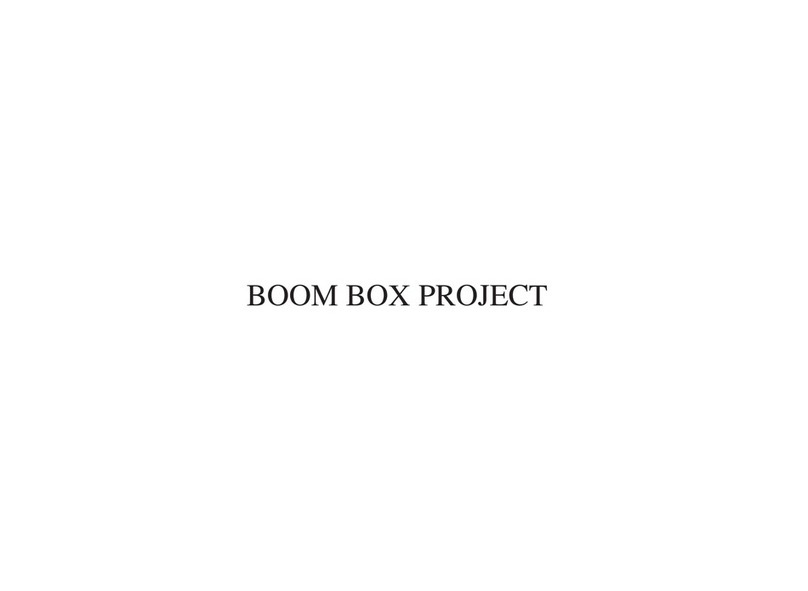 Brix BOOM BOX PROJECT user guide