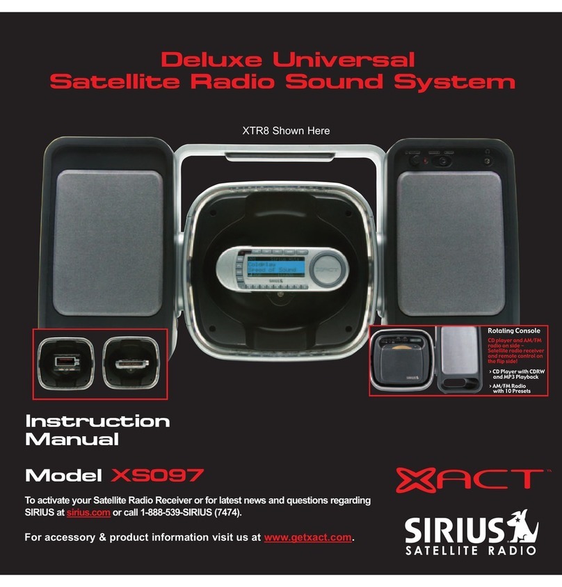 Sirius Satellite Radio XS097 instruction manual