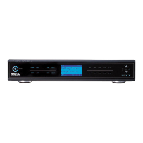 Sirius Satellite Radio SRH2000 User manual