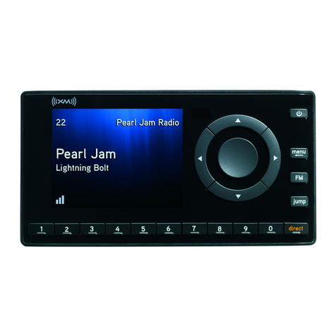 Sirius Satellite Radio XM onyX XDNX1V1 quick guide