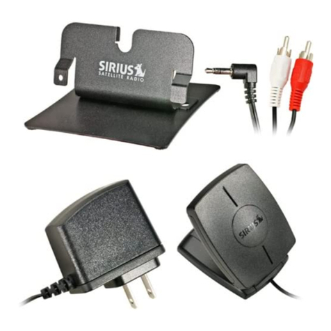 Sirius Satellite Radio Starmate STH1 User manual