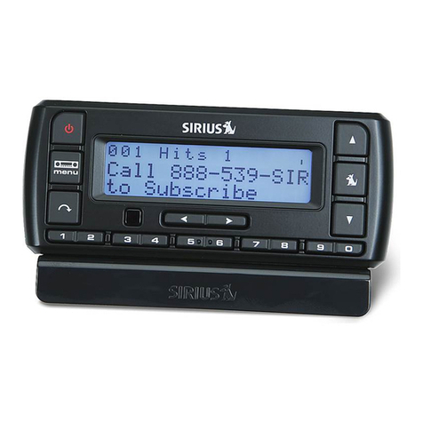 Sirius Satellite Radio Stratus 5 User manual