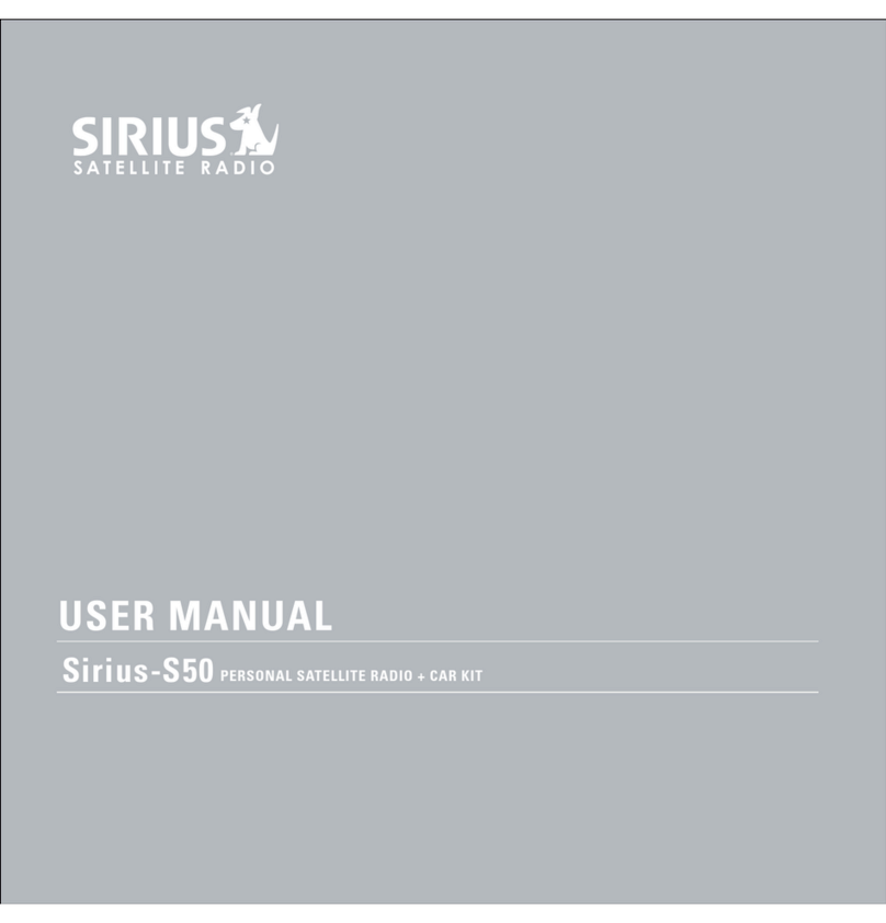Sirius Satellite Radio S50 user manual