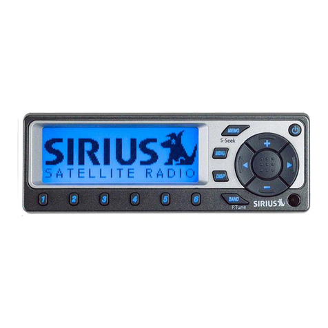Sirius Satellite Radio SC-FM1 User manual Sirius Satellite Radio SC-FM1 User manual