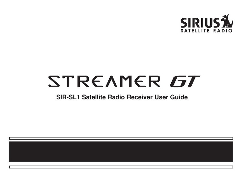 Sirius Satellite Radio Streamer GT SIR-SL1 User manual Sirius Satellite Radio Streamer GT SIR-SL1 User manual