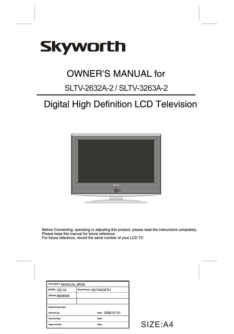 Skyworth SLTV-2632A-2 owner's manual