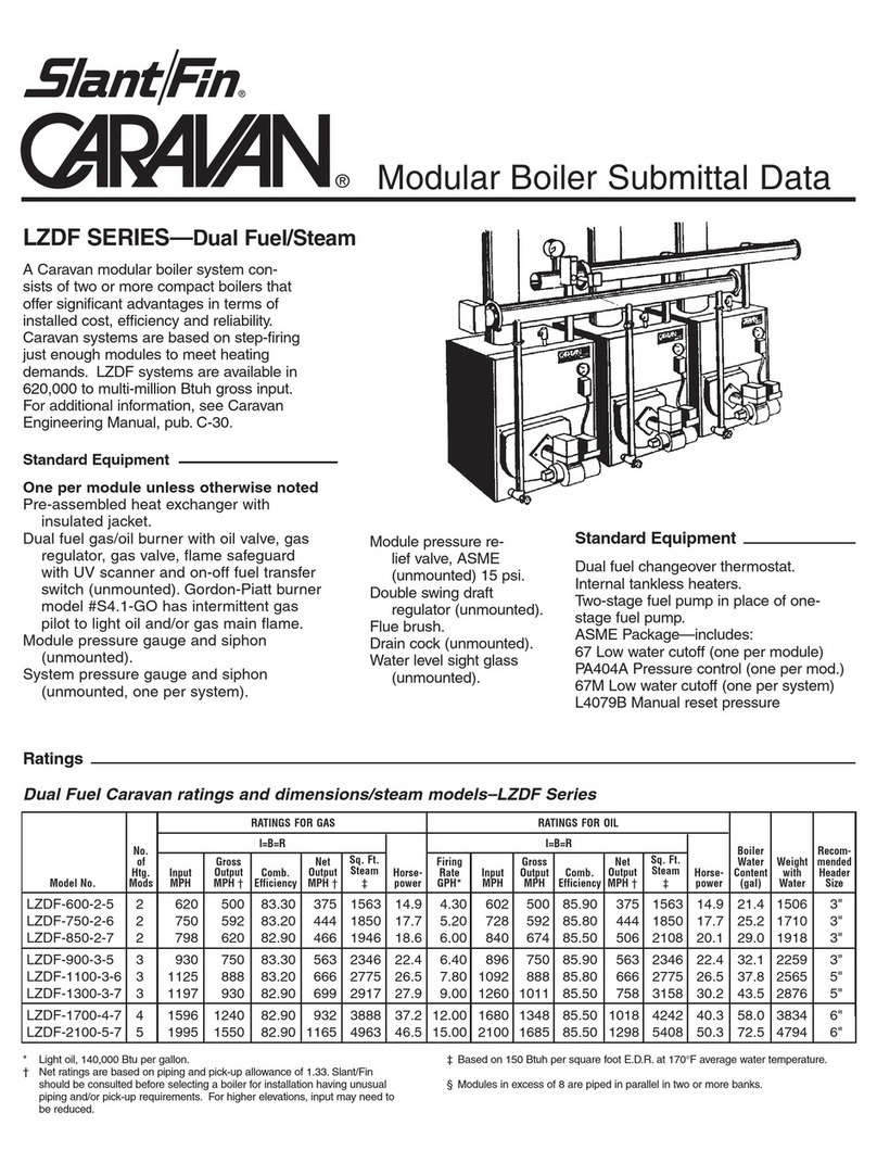 Slant/Fin VICTORY II VHS Series Specification sheet Slant/Fin VICTORY II VHS Series Specification sheet