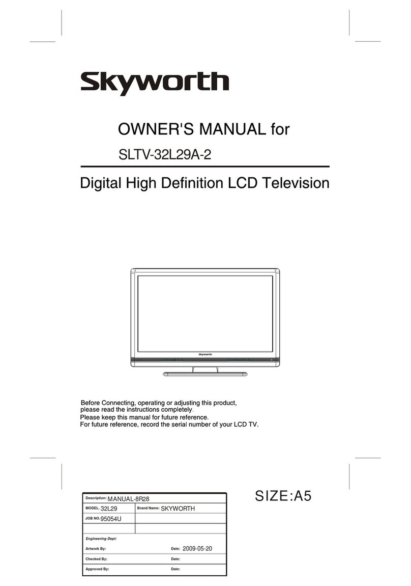 Skyworth SKYWORTH SLTV-32L29A-2 User manual Skyworth SKYWORTH SLTV-32L29A-2 User manual