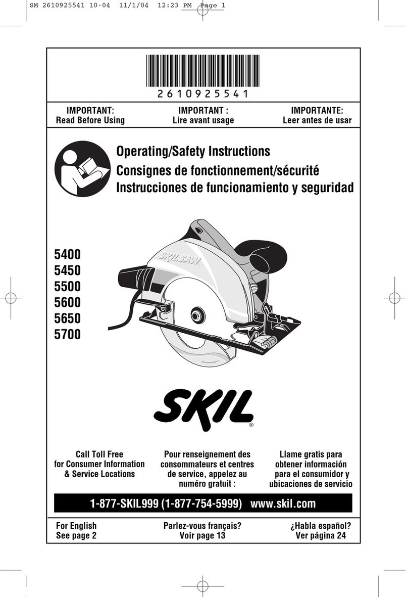 Skil 5400 Operating/safety instructions Skil 5400 Operating/safety instructions