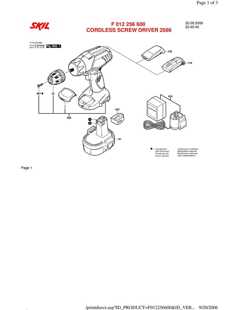 Skil 2566 User manual