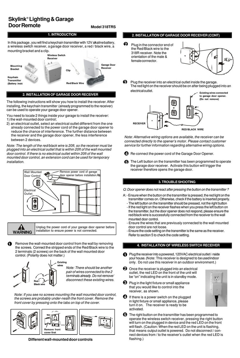 SkyLink 318TRS user manual