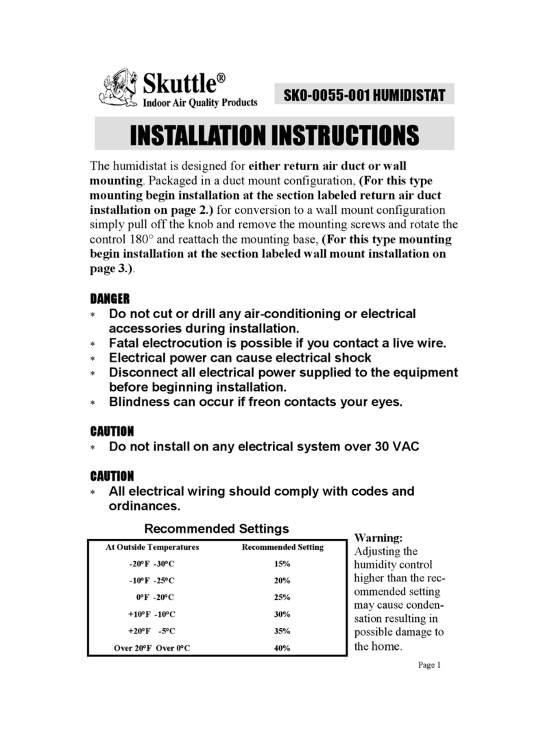 Skuttle Indoor Air Quality Products SK0-0055-001 User manual
