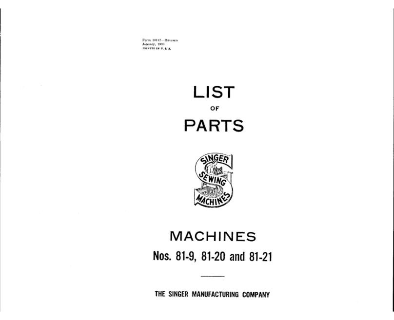 Singer 81-20 User manual Singer 81-20 User manual