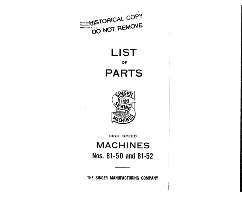 Singer 81-50 User manual