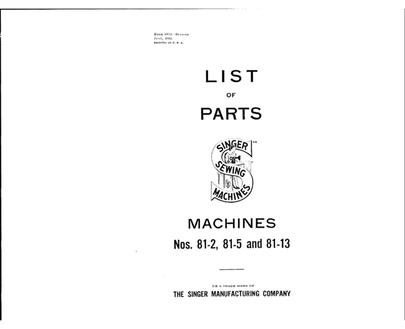 Singer 81-13 parts list