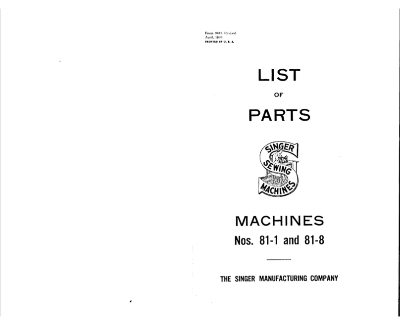 Singer 81-1 parts list