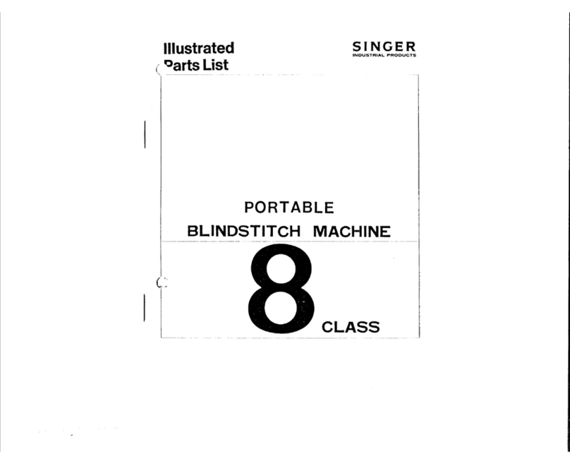 Singer 8 Class Illustrated parts list