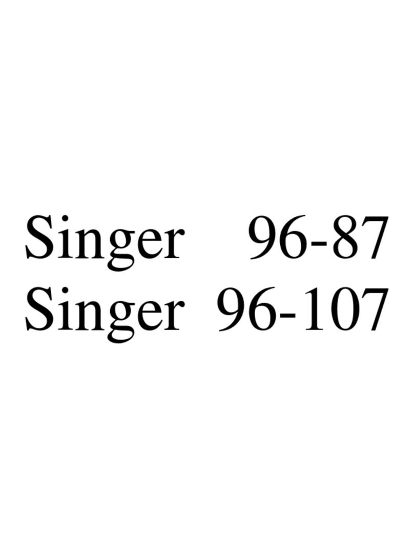 Singer 96-107 User manual