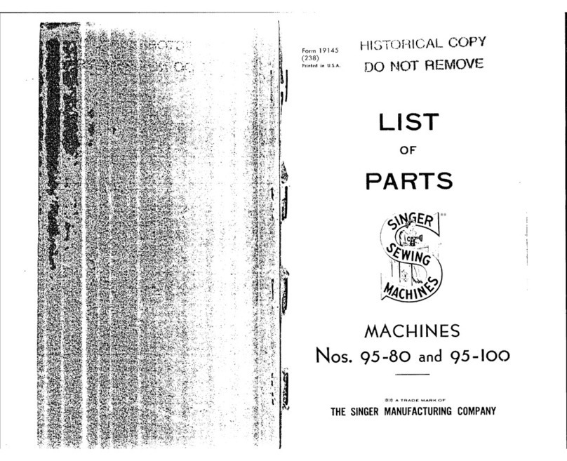 Singer 95-100 User manual
