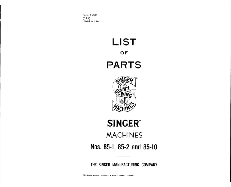 Singer 85-10 parts list