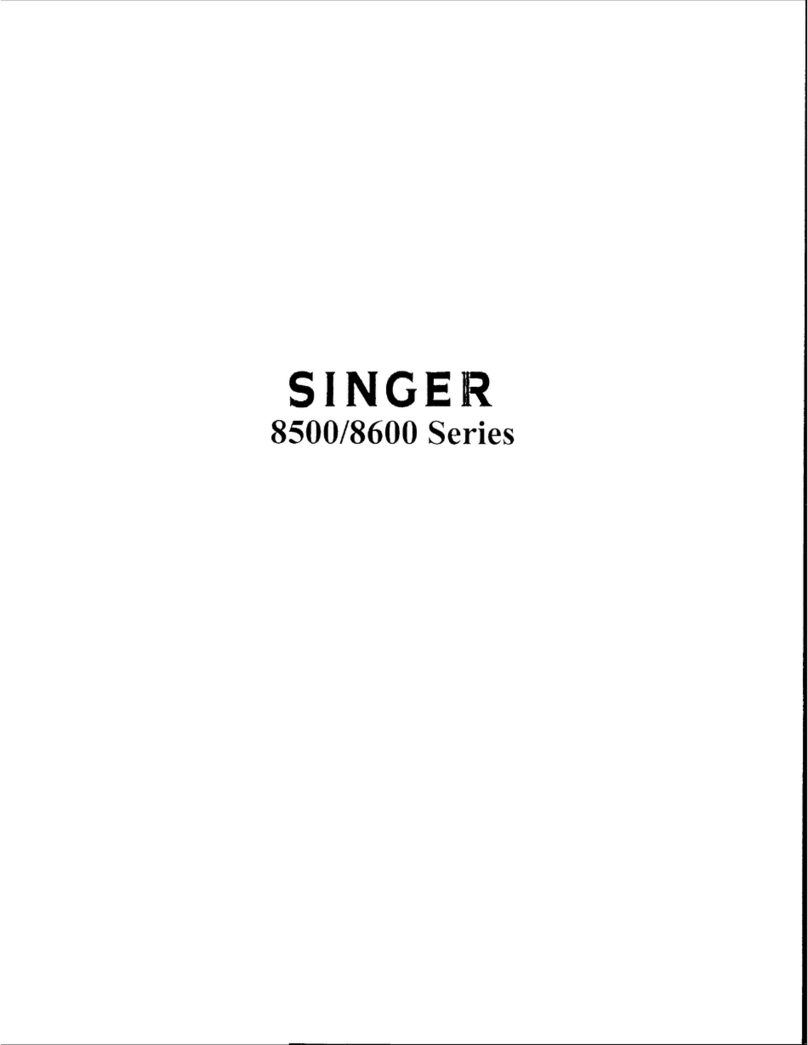 Singer 8500 Series List of parts