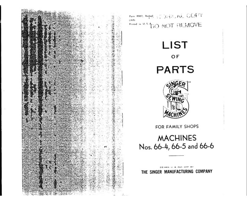 Singer 66-6 parts list