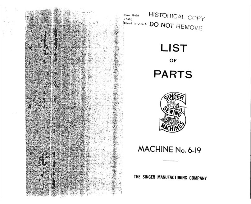 Singer 6-19 User manual Singer 6-19 User manual