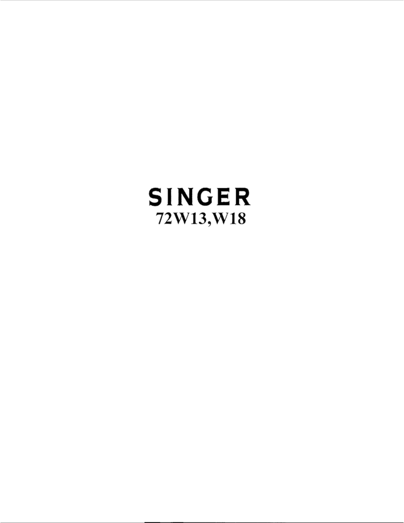 Singer 72W13 User manual Singer 72W13 User manual
