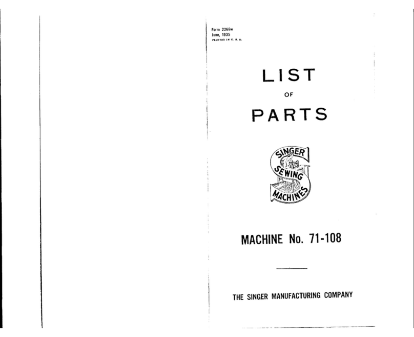 Singer 71-108 User manual Singer 71-108 User manual