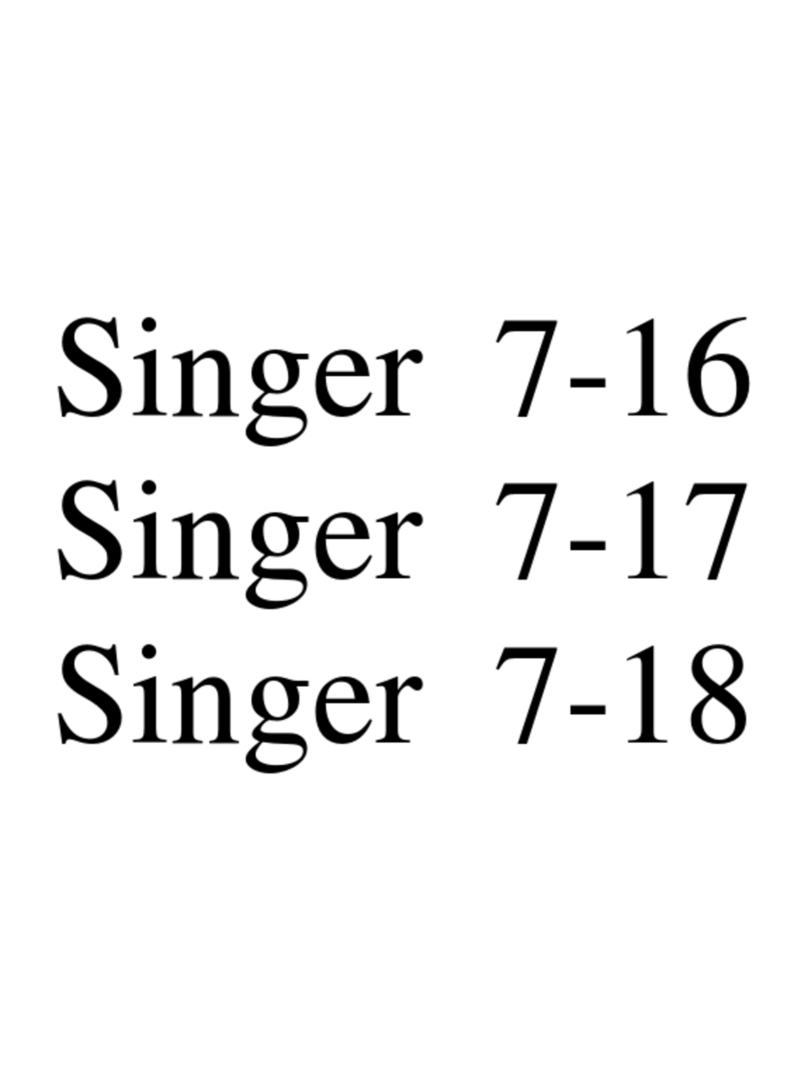 Singer 7-16 parts list