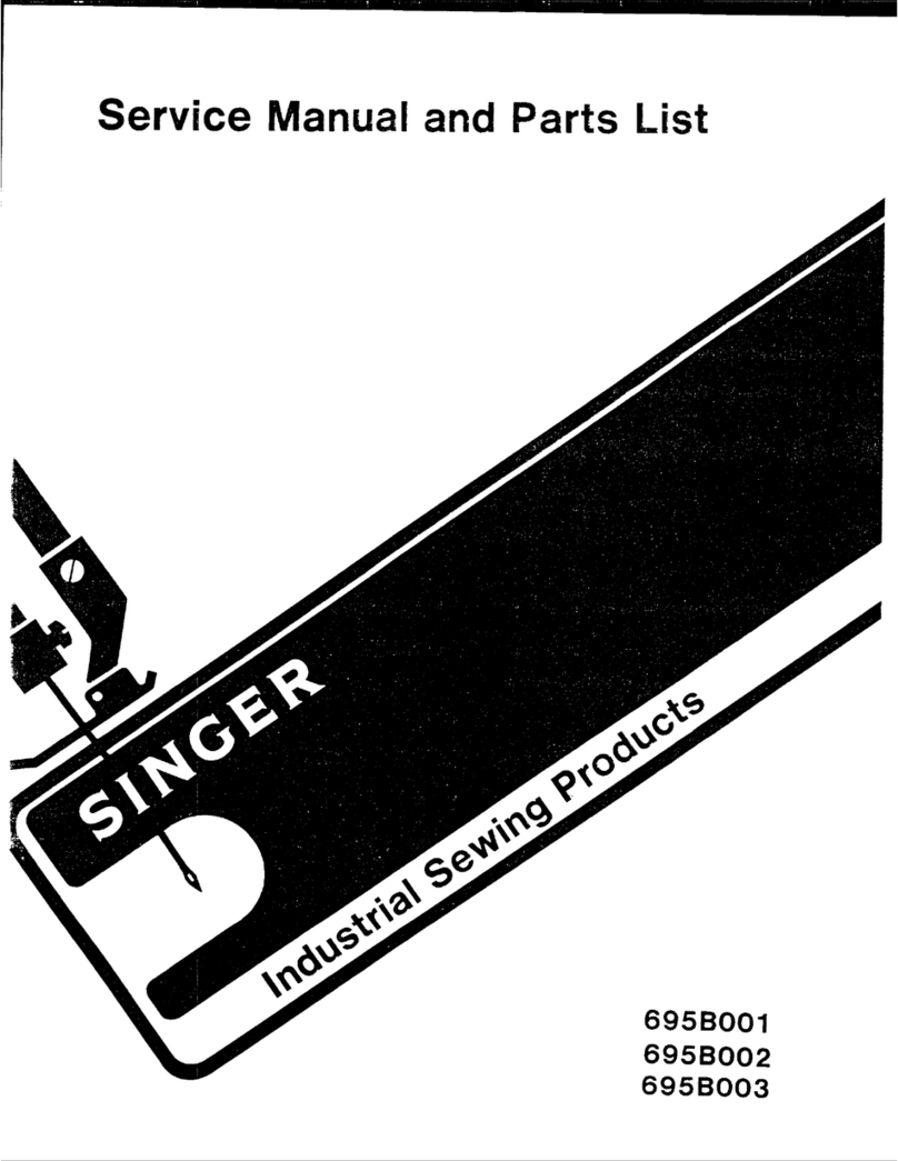 Singer 695B001 Service manual and parts list