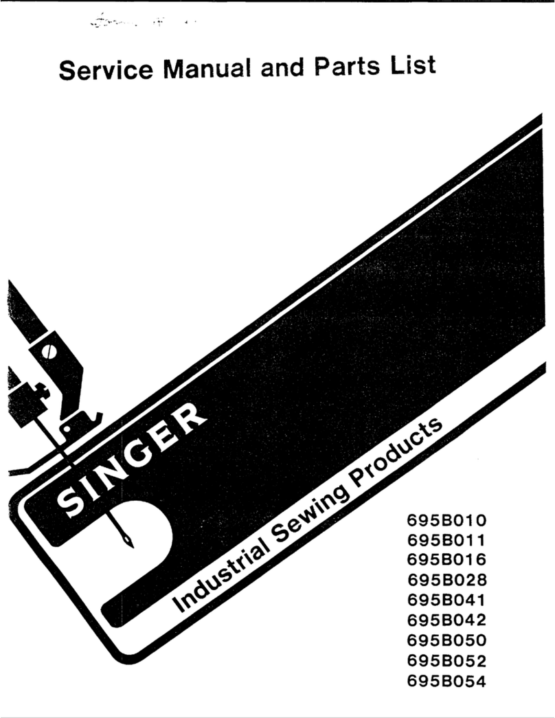Singer 695B011 Service manual & parts list