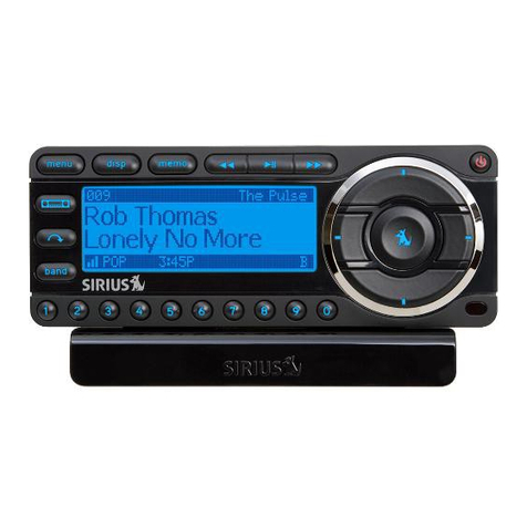 Sirius Satellite Radio Starmate 5 User manual