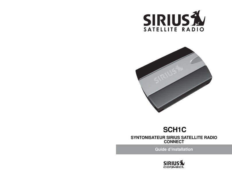 Sirius Satellite Radio SCH1C User manual Sirius Satellite Radio SCH1C User manual