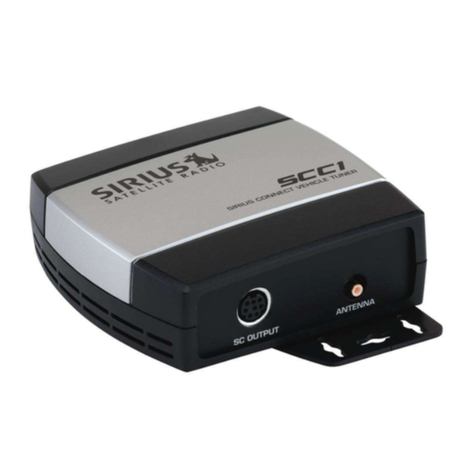 Sirius Satellite Radio SiriusConnect SCC1C installation guide Sirius Satellite Radio SiriusConnect SCC1C installation guide