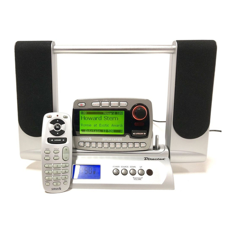 Sirius Satellite Radio Sportster SP-R1 User manual