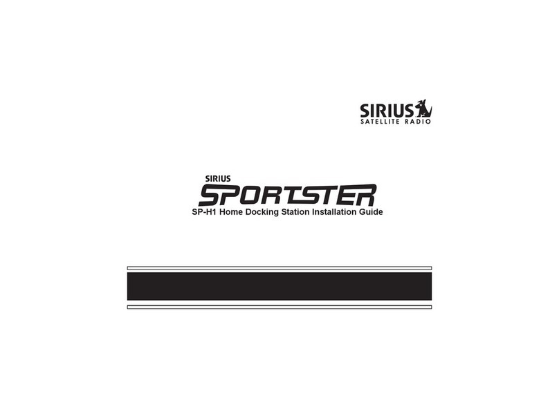Sirius Satellite Radio Sportster SP-H1 installation guide