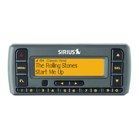 Sirius Satellite Radio Satellite Radio Plug-n-Play AM/FM SV3 user guide