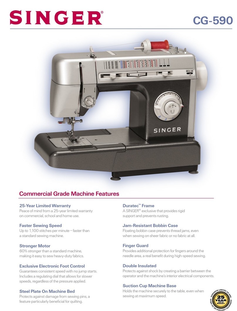 Singer CG-590 User manual Singer CG-590 User manual