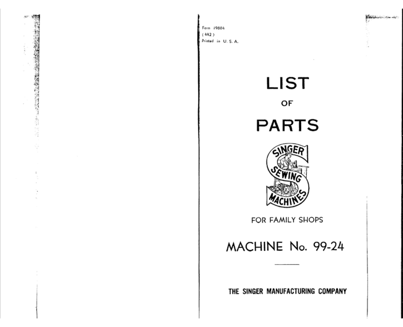 Singer 99-24 List of parts