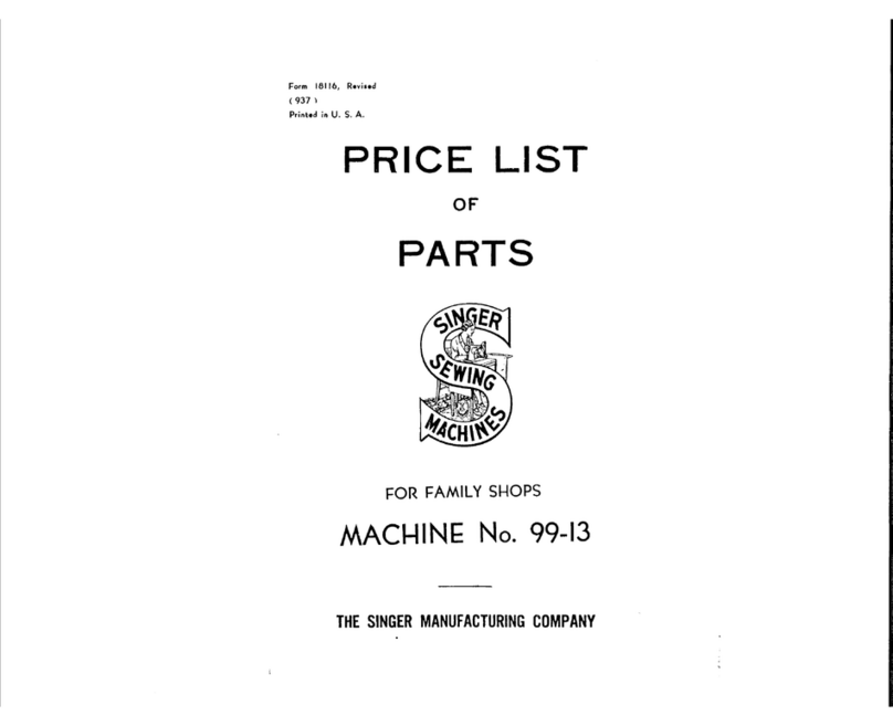 Singer 99-13 List of parts